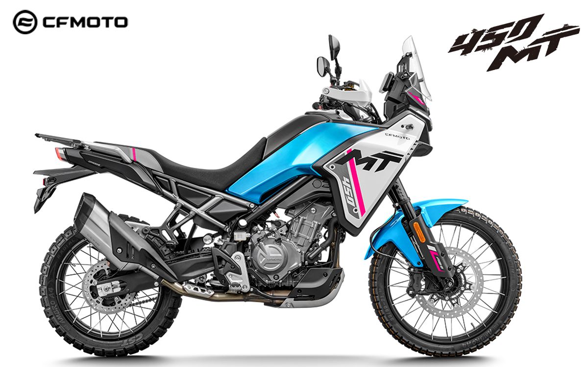 Xe CF Moto 450MT 2024 màu xanh